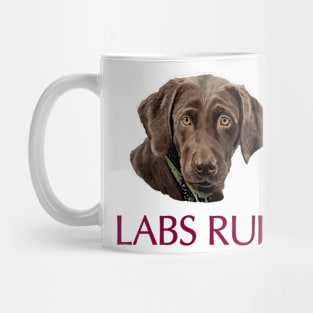 Chocolate Labs Rule Mug